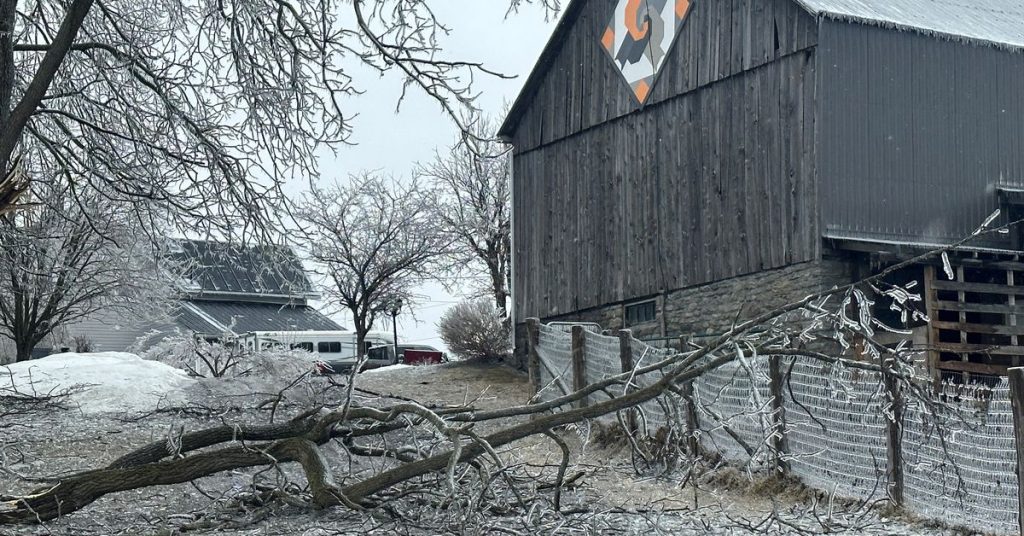 Two people were killed and more than a million people lost power after a snowstorm hit Canada