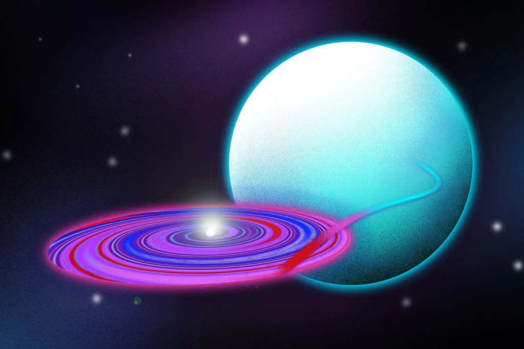MIT astronomers map "disk winds" in a distant neutron star system