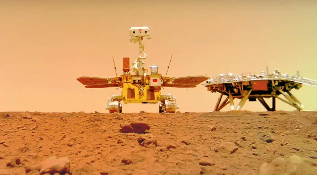 Zhurong Mars Rover Selfie
