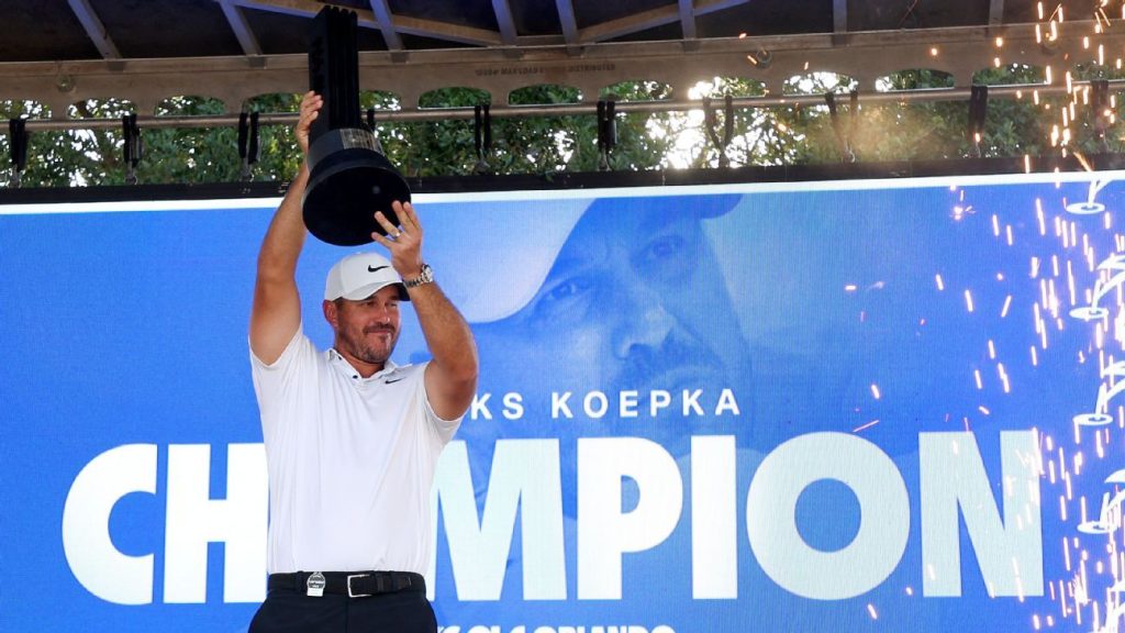 Brooks Koepka held on to become LIV's first two-time winner