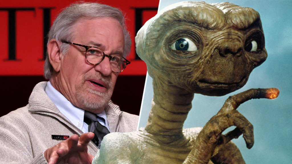 Director Steven Spielberg and E.T