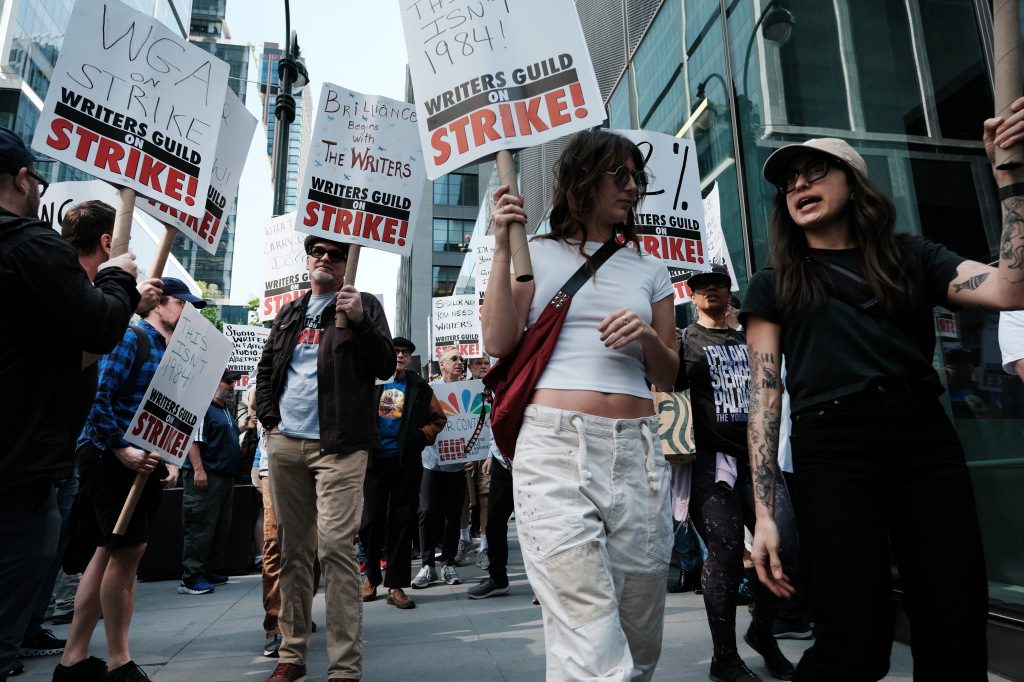 The writer's strike began on May 2. 