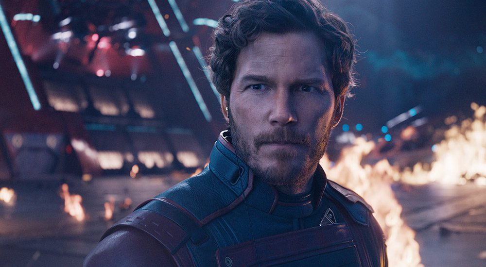 Chris Pratt as Peter Quill / Star-Lord in Marvel Studios' Guardians of the Galaxy Vol.  3.