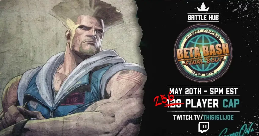 Street Fighter 6 Beta Bash Final Bout Live Streaming with Punk, NuckleDu, SonicFox, Nephew, Caba, ChrisT, Alex Myers, Brian_F, PerfectLegend, and more