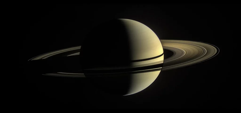 Saturn's rings are small and can disappear quickly