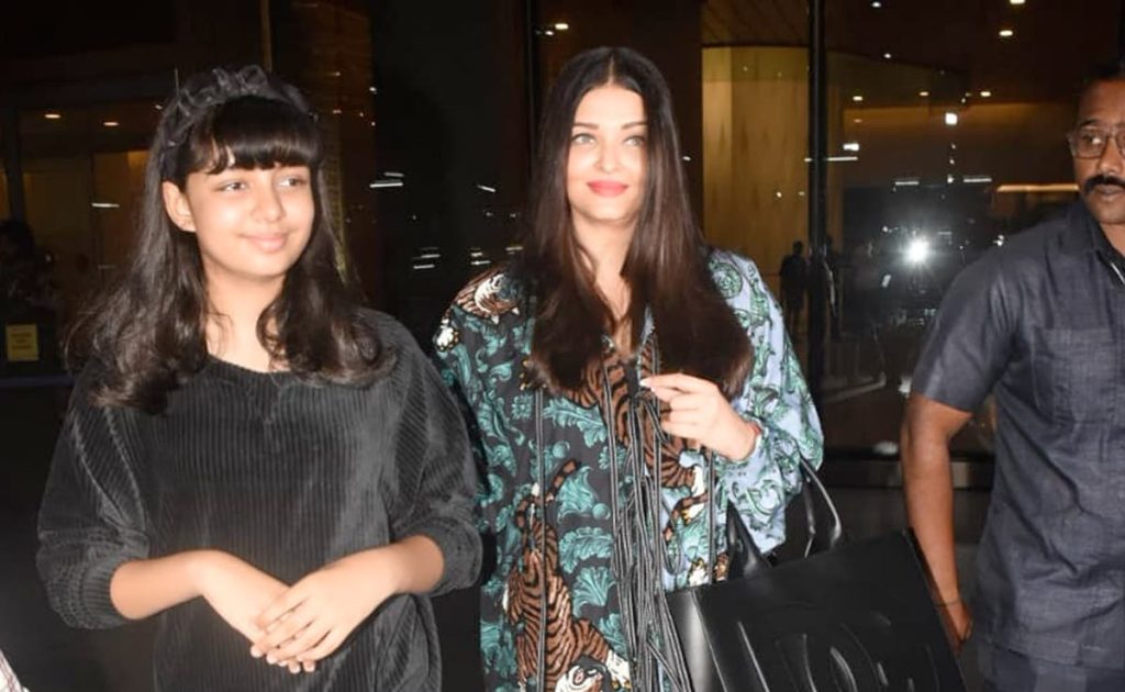 After returning from Cannes with mom Aishwarya, Aaradhya Bachchan greeted the paparazzi with Namaste