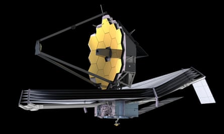3D model of the James Webb Space Telescope.