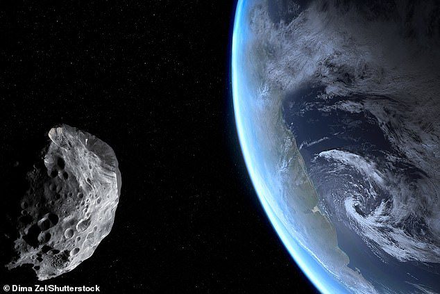 The scientist proposes to get an asteroid to perform a maneuver 