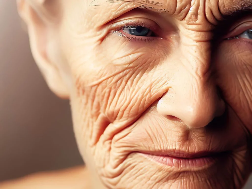 Skin Aging Concept Art Illustration