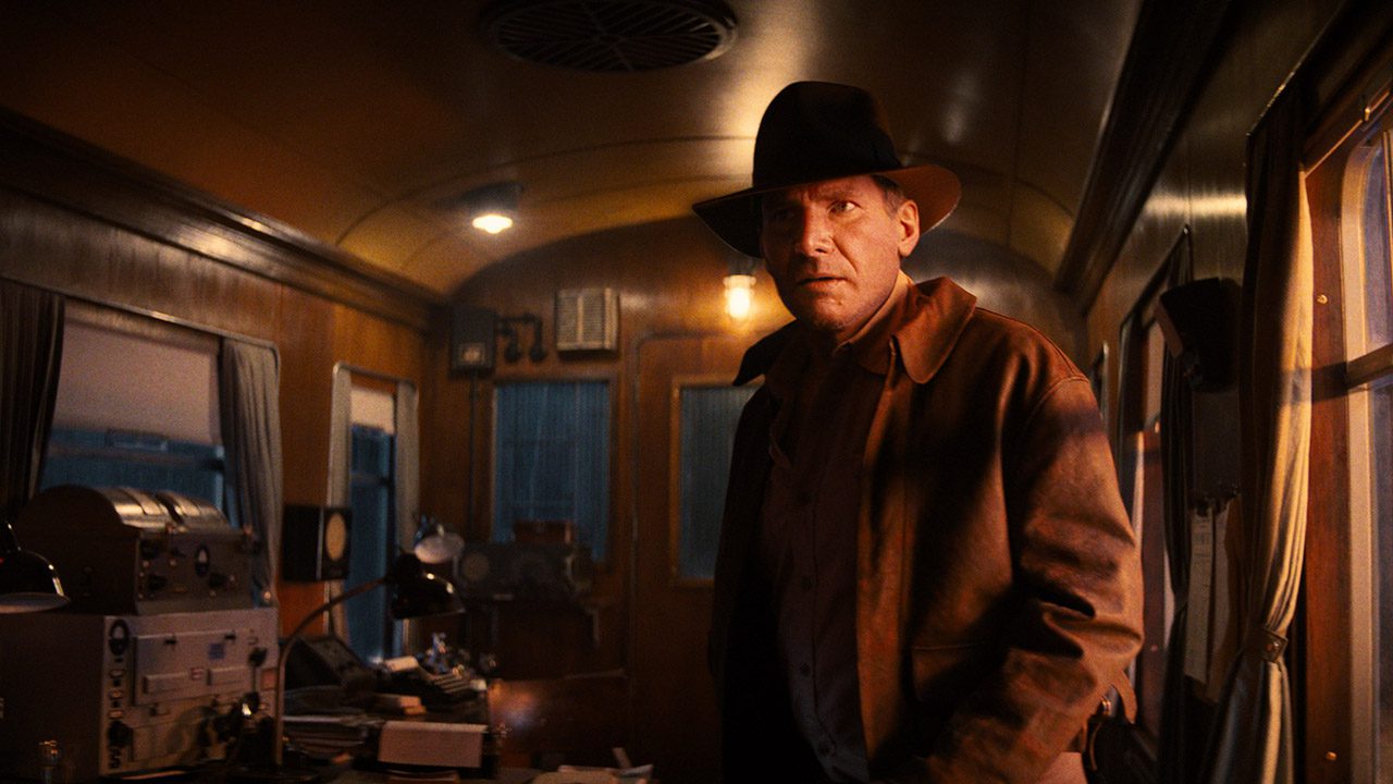 From the movie Indiana Jones and the Dial of Destiny.  Here we see young Indiana Jones standing inside an old train carriage.