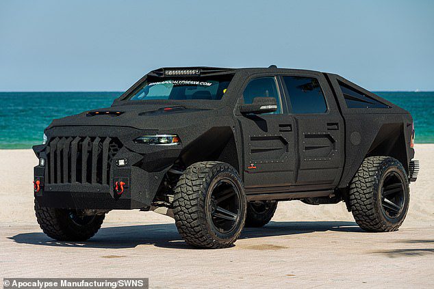 Apocalypse Manufacturing, a Florida-based company that specializes in futuristic vehicles, has unveiled its latest vehicle - a massive SUV dubbed the Super Truck.