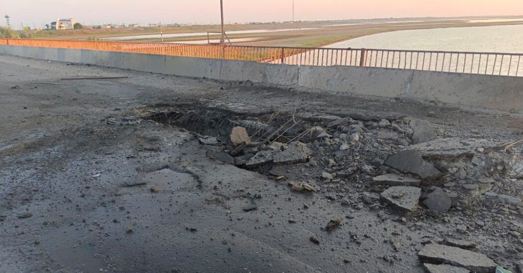Ukraine Live War Updates: Bridge to Russian-occupied Crimea has been damaged