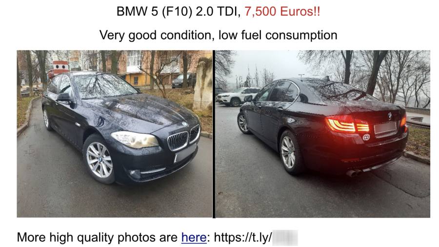 The Polish diplomat's BMW ad turned out to be lured by Russian hackers