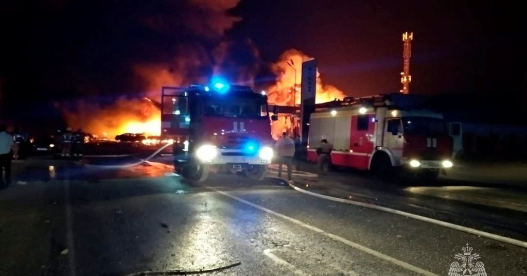 25 people were killed and 66 injured in a fire at a Russian gas station