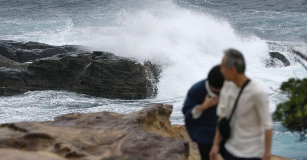 Urging thousands to seek safety, Typhoon Lan slams into Japan