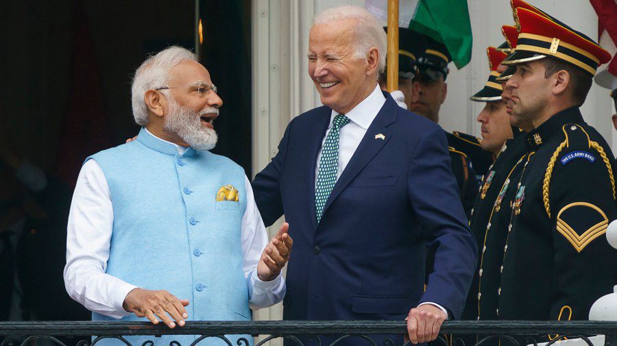 Indian Prime Minister Narendra Modi and President Biden