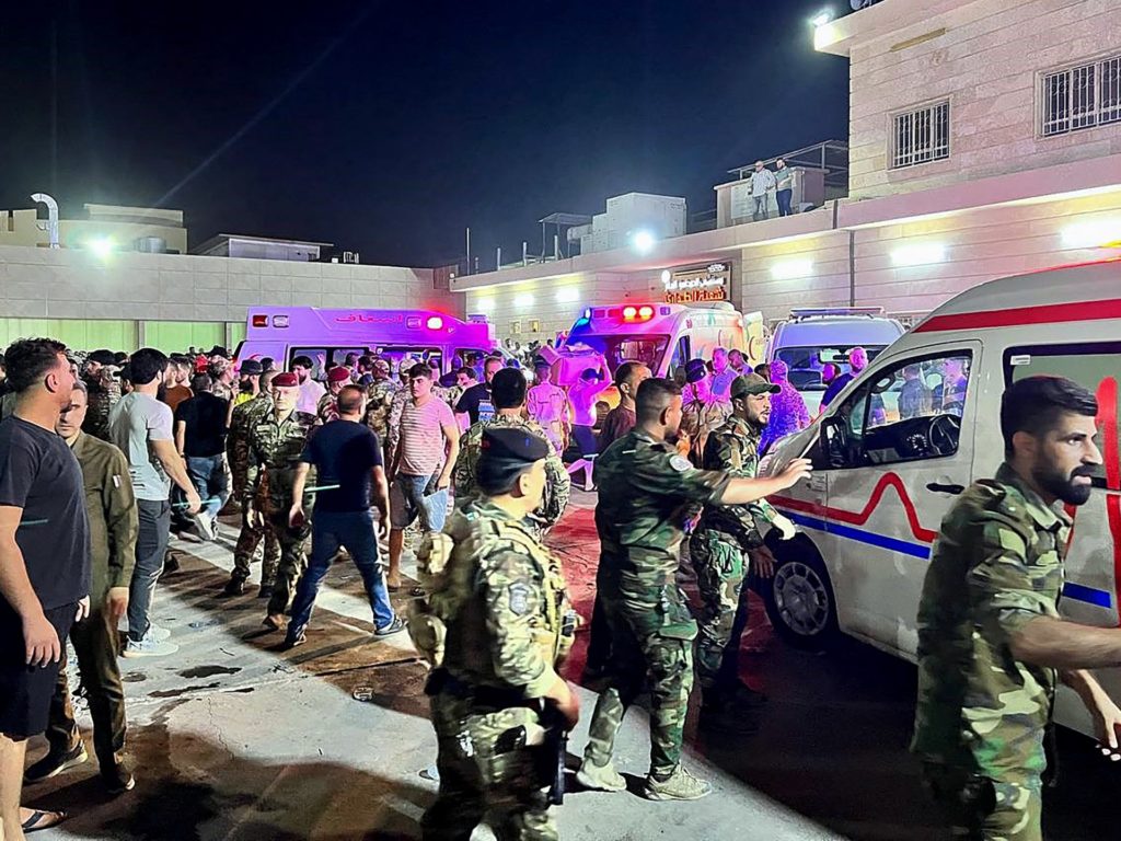 At least 113 dead and more than 150 injured in a fire that swept through a wedding party in Iraq |  News