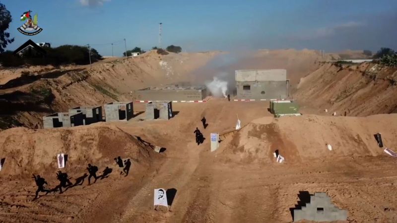 Hamas fighters practiced the deadly attack in plain sight and less than a mile from the heavily fortified Israeli border.
