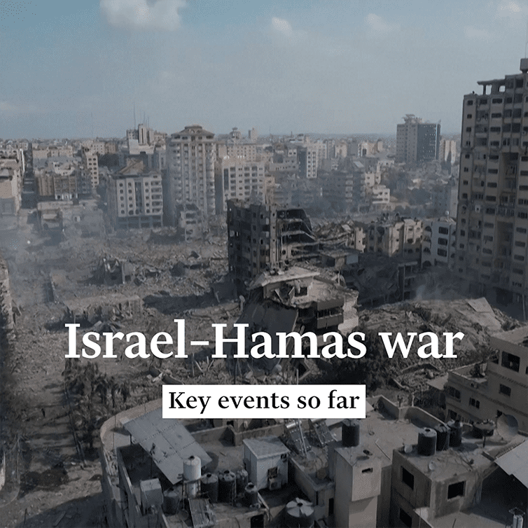 The war between Israel and Hamas is the main events so far