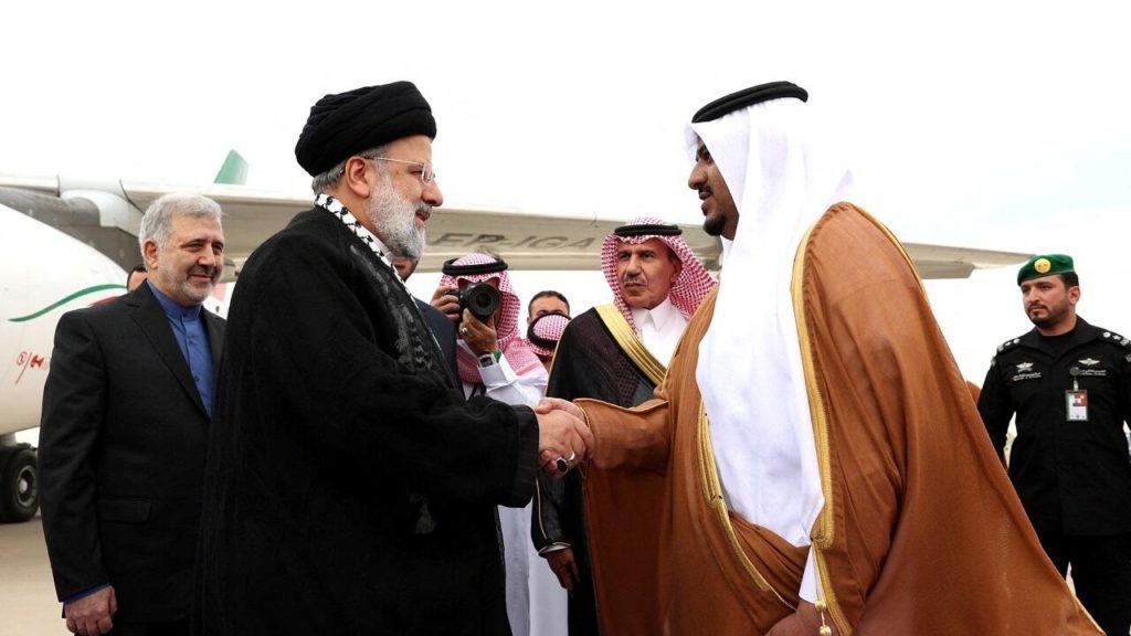 Iranian President Raisi arrives in Saudi Arabia to attend the Gaza summit