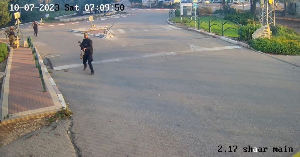 Israel released a video of a Hamas gunman executing a woman on October 7