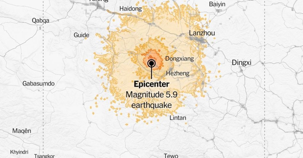 Map: A 5.9 magnitude earthquake strikes northwest China