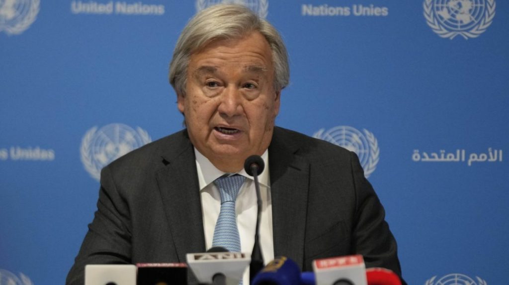 The Secretary-General of the United Nations calls for reparations for slavery
