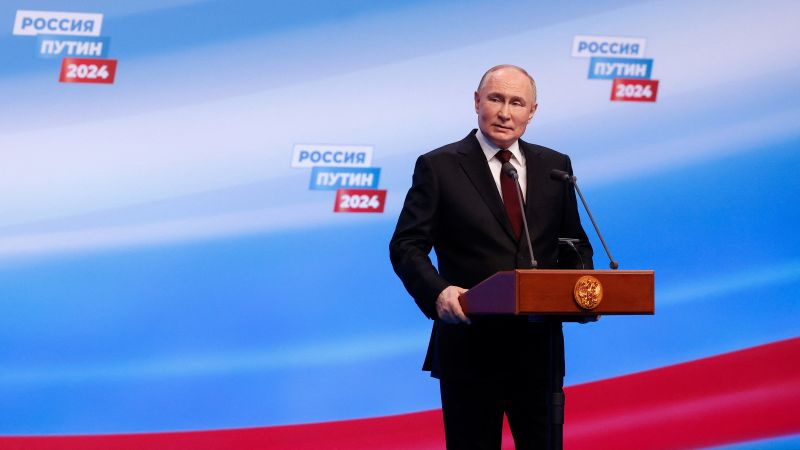 Vladimir Putin wins the 2024 Russian presidential election